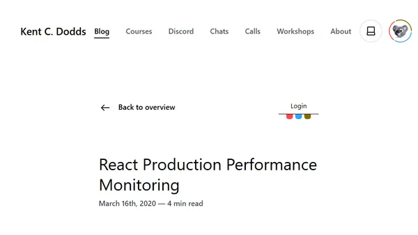 React Production Performance Monitoring