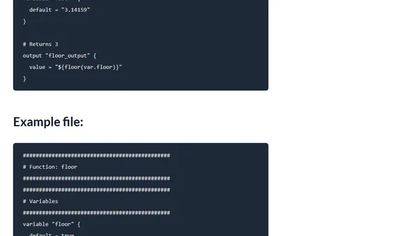 Terraform - FotD - floor()