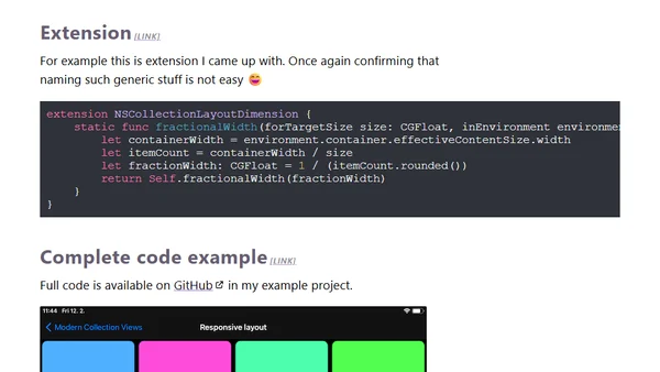 How to create responsive Compositional Layout