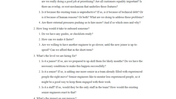 Scaling Pain (Questions)