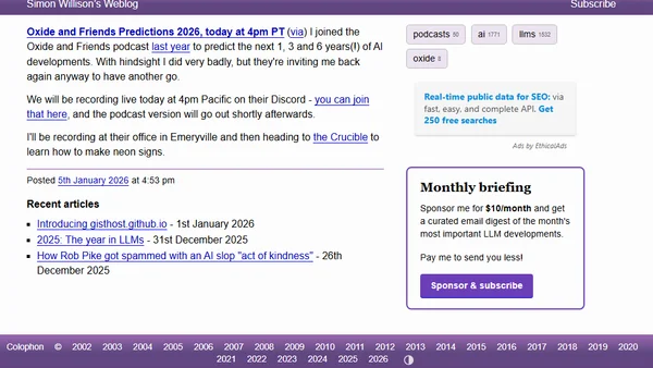 Oxide and Friends Predictions 2026, today at 4pm PT