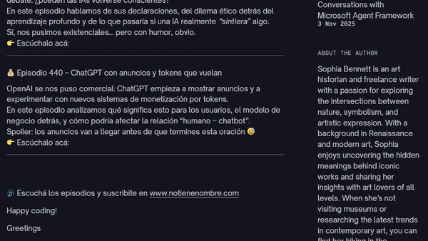 🧠 IA con conciencia y ChatGPT con publicidad — lo mejor de la semana en NO TIENE NOMBRE 🎙️
