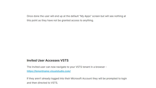 Inviting Microsoft Account users to your Azure AD-secured VSTS tenant