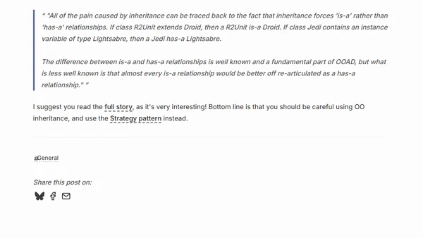 Inheritance is evil!