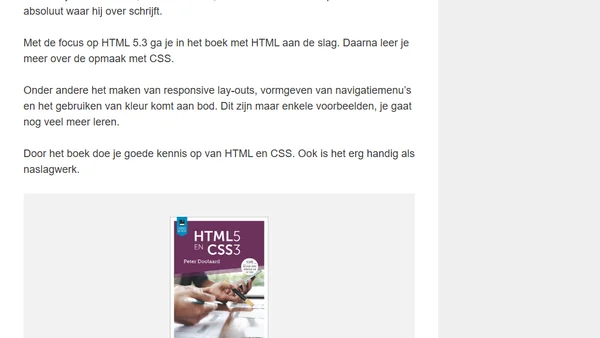 De beste HTML en CSS boeken voor beginners