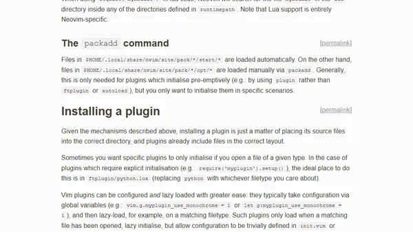 You don't need a Neovim plugin manager