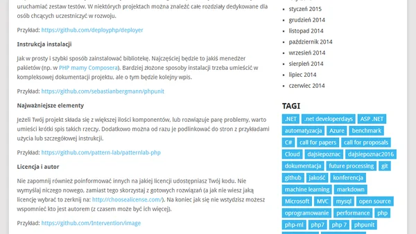 Dokumentacja projektu – pragmatyczne README.md