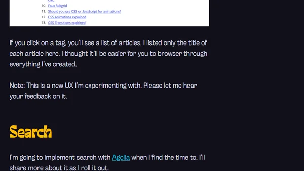 RSS and Tags are here!