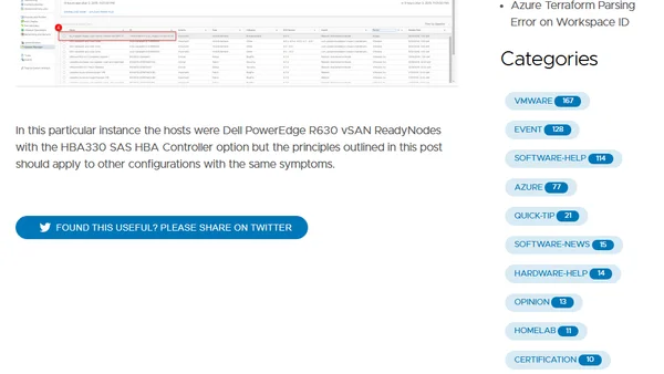 vSAN- Controller Driver is (not) VMware Certified