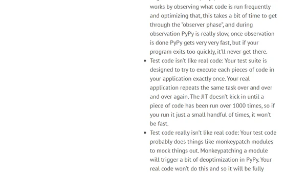 Your tests are not a benchmark