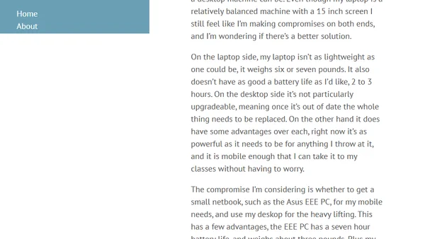 Thinking about netbooks