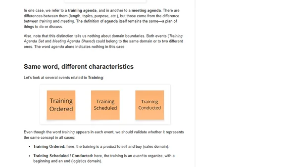 Ubiquitous Language in Action: Boundaries Made of Words