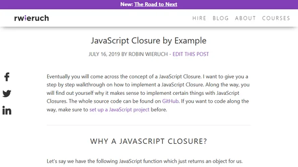 JavaScript Closure by Example