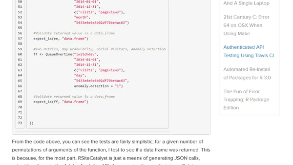 Authenticated API Testing Using Travis CI