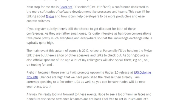 Conference autumn 2010