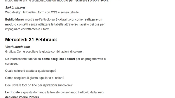 Dai consigli all’uso del colore alle risorse utili per web designer: News della settimana n. 22