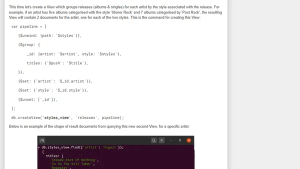 Is Querying A MongoDB View Optimised?