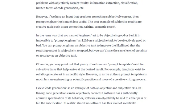 Prompt Engineering is for Transactional Prompting