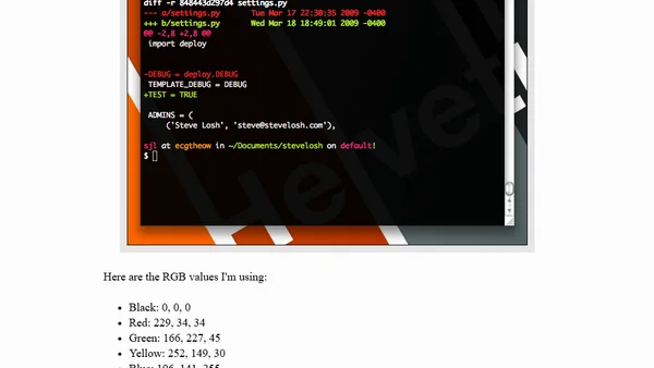 Candy Colored Terminal