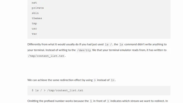 Your terminal is not a terminal: An Introduction to Streams