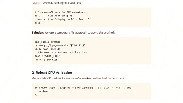 Building a Real-Time CPU Monitor for macOS with xbar
