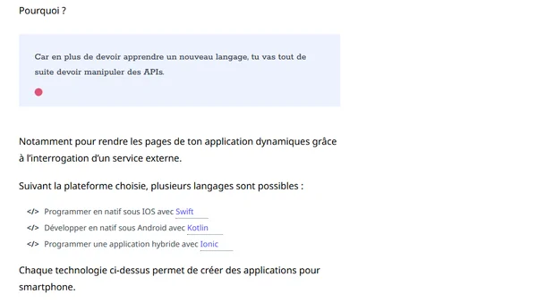 Le meilleur langage pour commencer la programmation