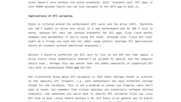 UEFI, PC boot process and UEFI with QEMU