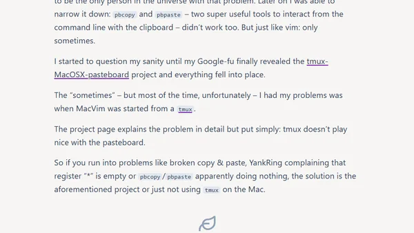MacVim and the Clipboard