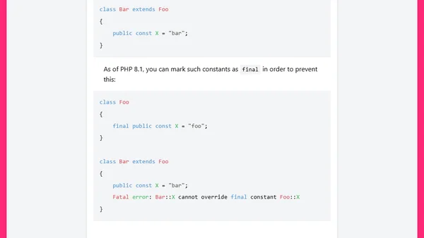 What's new in PHP 8.1