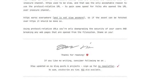 Stop using protocol-relative URLs