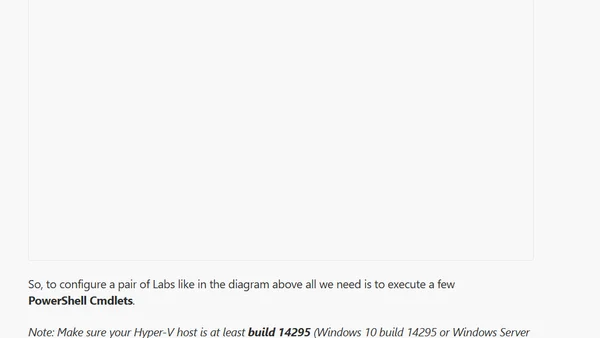 Using a Windows Virtual NAT with a Hyper-V Lab