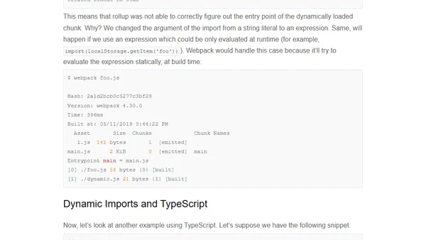 Dynamic imports solve all the problems, right?