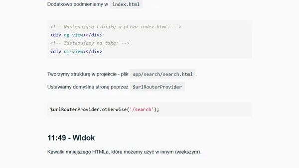 Szkolenie: AngularJS Podstawy [Relacja Live]