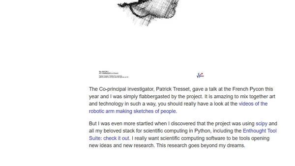 Using Python, Scipy, ETS, … to implement art