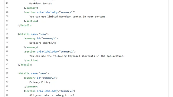 Linking To A Disclosure (Details) Element