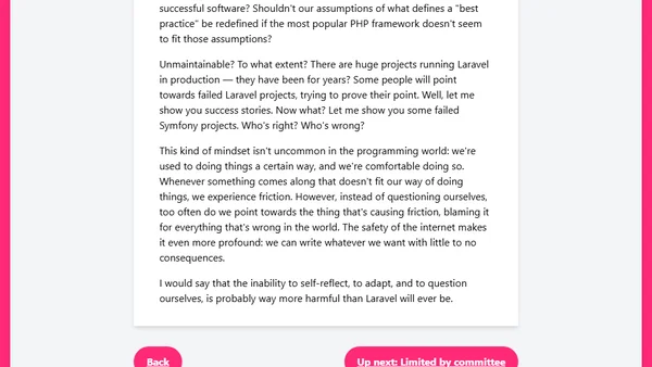 Things considered harmful