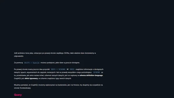 GraphQL - podstawy