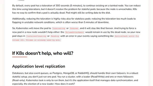 Kubernetes doesn't care about your uptime