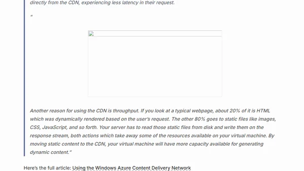 Using the Windows Azure Content Delivery Network