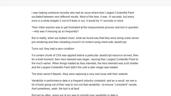 Variability Isn't the Problem