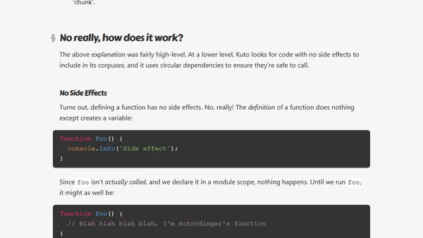 Kuto, a reverse JS bundler