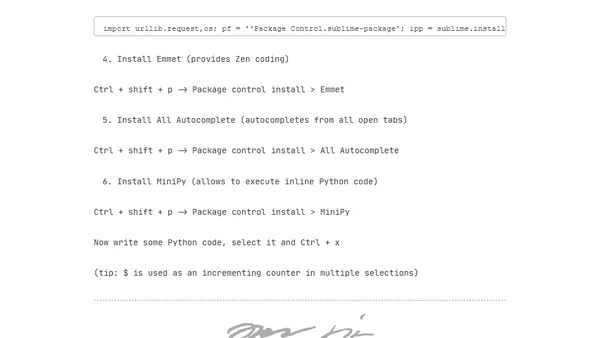 My Sublime Text (2 & 3) config