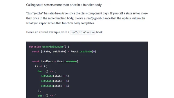 Prefer Function Updaters in State Setters