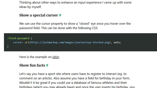 Give forms some extra attention