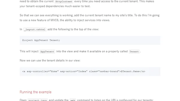 Building multi-tenant applications with ASP.NET Core (ASP.NET 5)