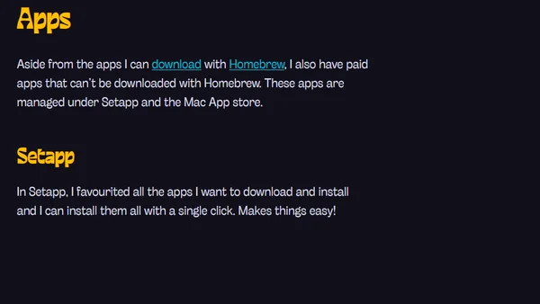 Rapid Mac Setup for Frontend Development