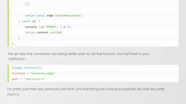 Fetching Webmentions With Netlify and Eleventy Edge