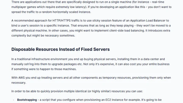 Architecting for the Cloud - AWS Best Practices (part 1)