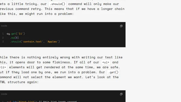 Writing better command chains in Cypress