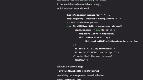 Tricks with var and anonymous classes (that you should never use at work)